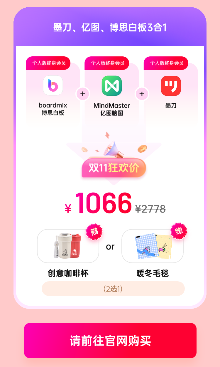 boardmix博思白板:双11狂欢好价,错过等1年(图5) boardmix博思白板:双11狂欢好价,错过等1年
