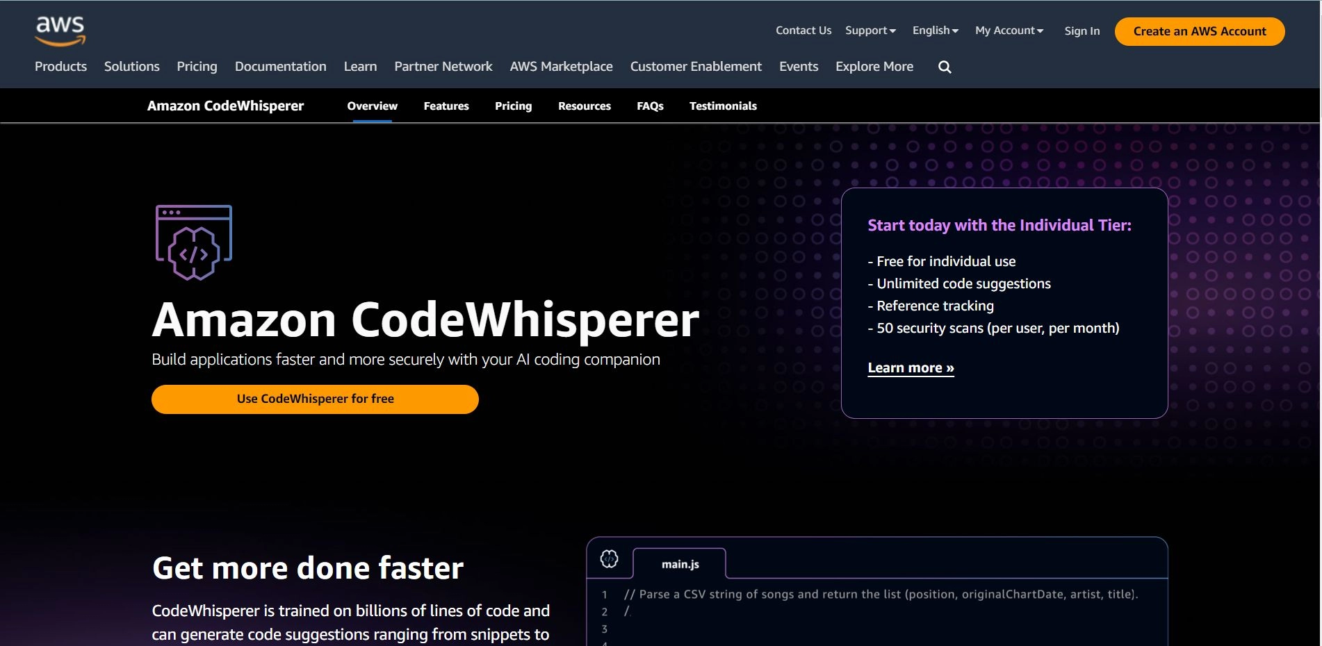 Amazon CodeWhisperer(图1) amazon-codewhisperer-1685534551.webp
