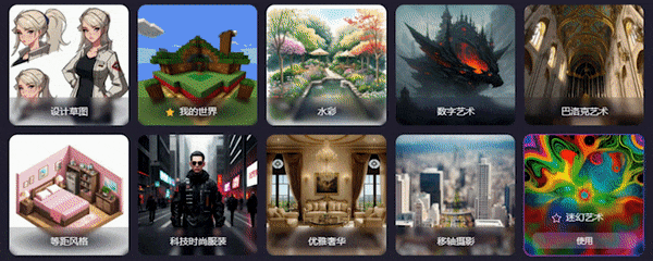 从文本到图像,你只差一个「云界AI」在线绘图工具就可免费实现!(图3) 640 (1).gif