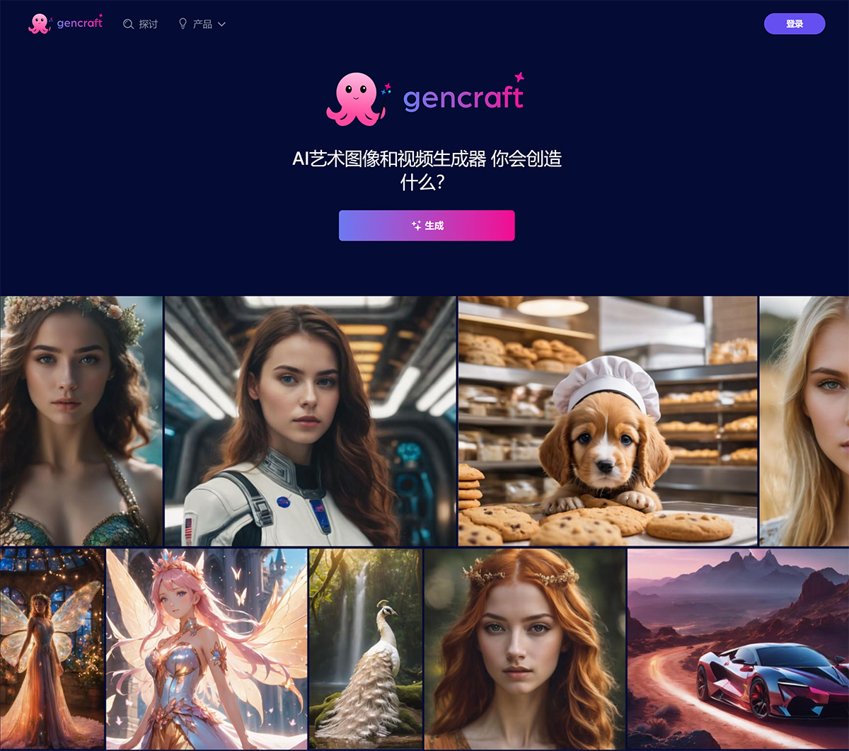 Gencraft(图1) Gencraft---AI-艺术图像和视频生成器---gencraft.jpg