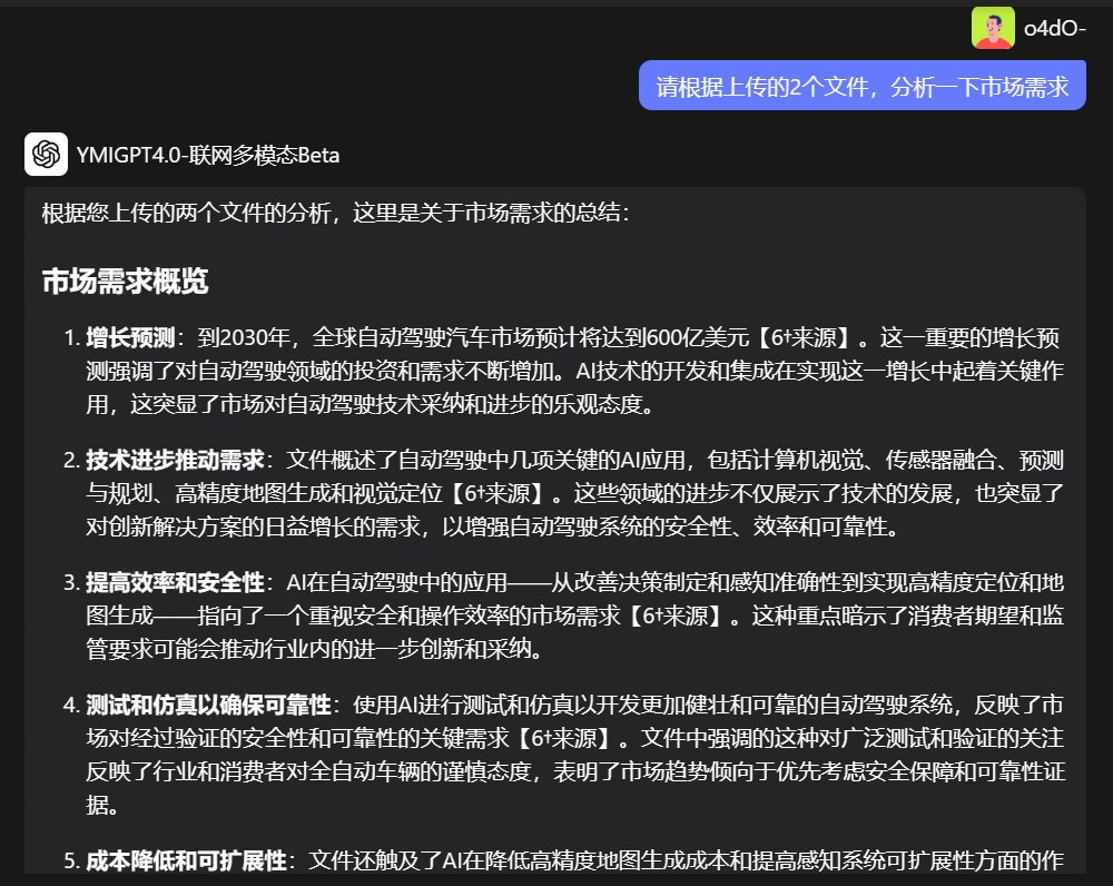 Ymi.Ai更新速递:联网多模态 可上传、分析文档,识别图片内容等(图4) Ymi.Ai更新