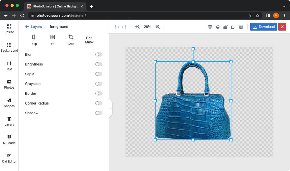 Photoscissors(图1) how-to-change-background-online-1.webp