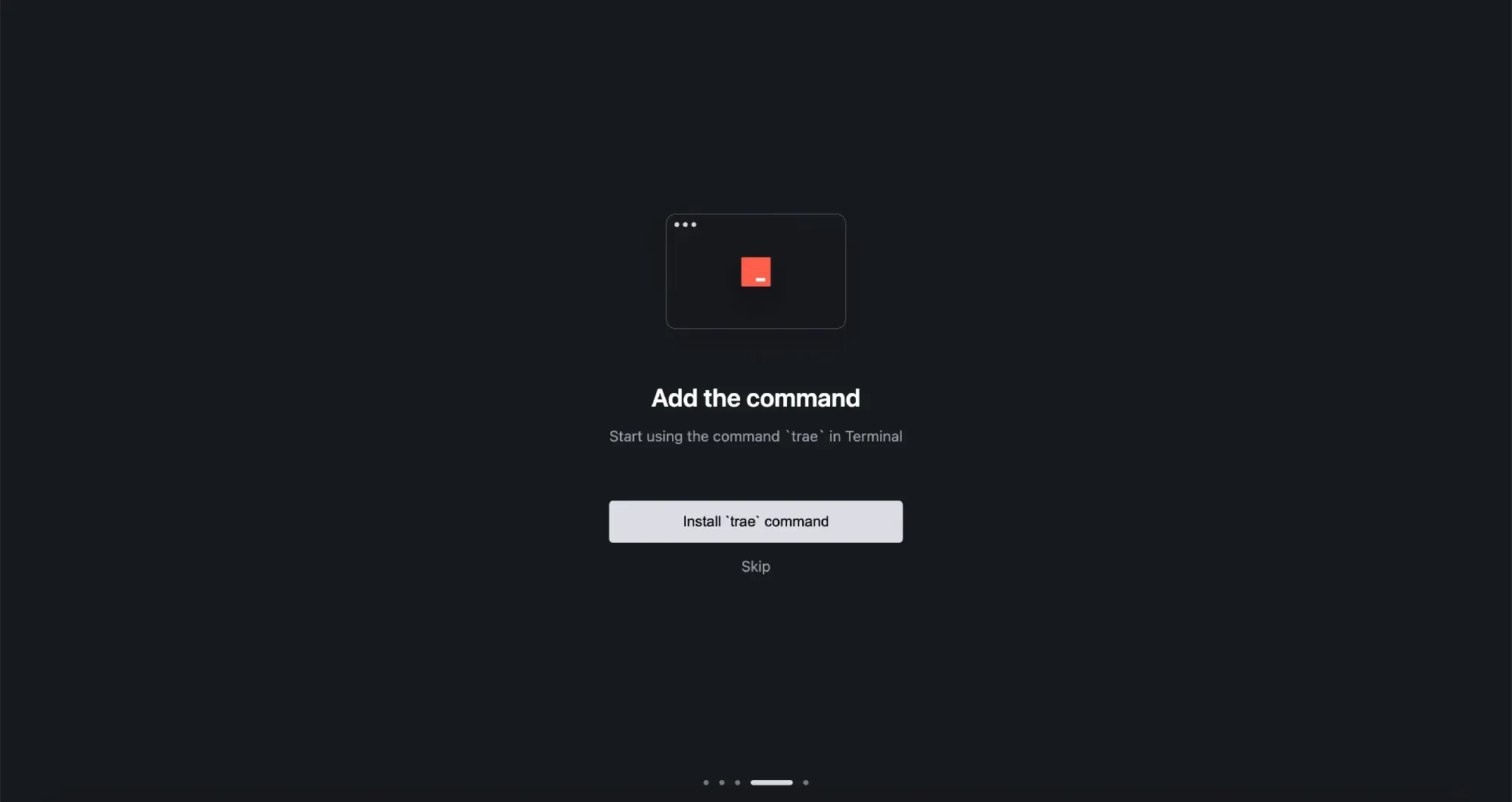 Trae编程工具的安装及使用方法(图4) 第四步:安装Trae的命令