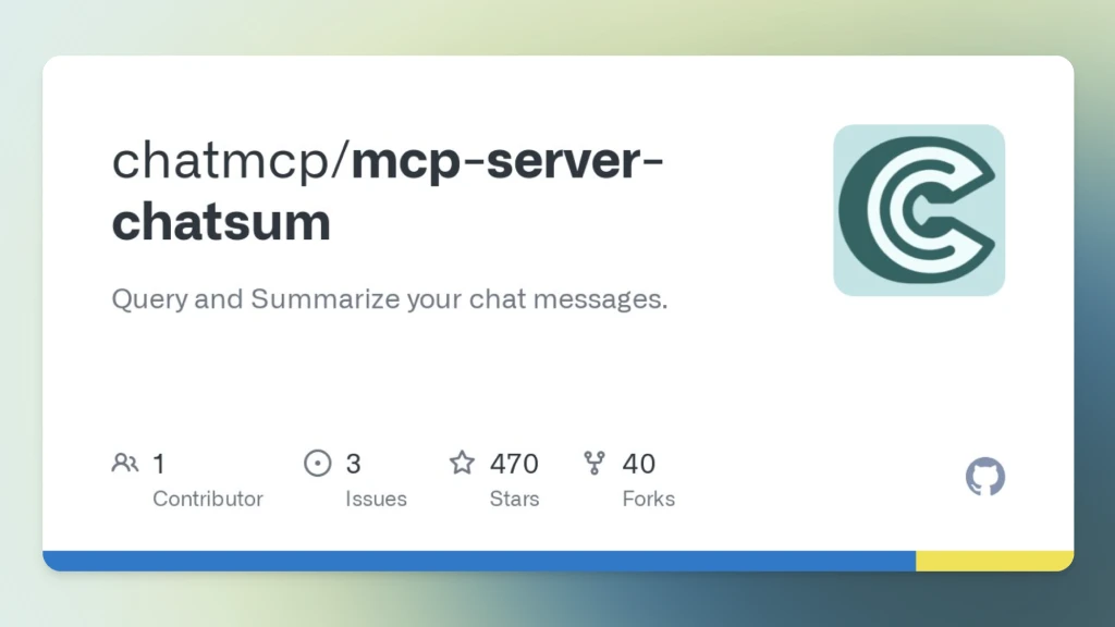 Mcp-Server-Chatsum:基于MCP协议的微信消息总结机器人(图1) Mcp-Server-Chatsum.webp