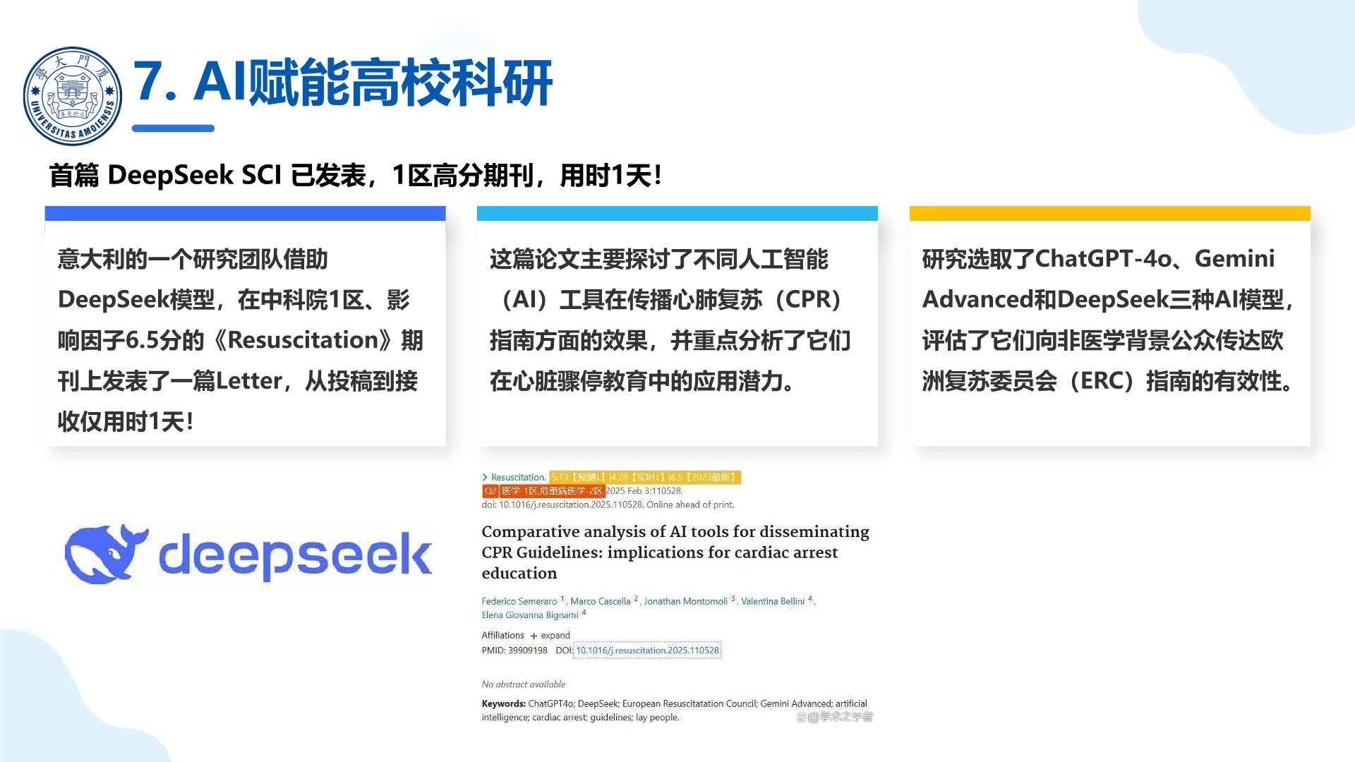 厦门大学:《DeepSeek大模型赋能高校教学和科研》120页PPT免费下载(图18) AI赋能高校科研.jpg