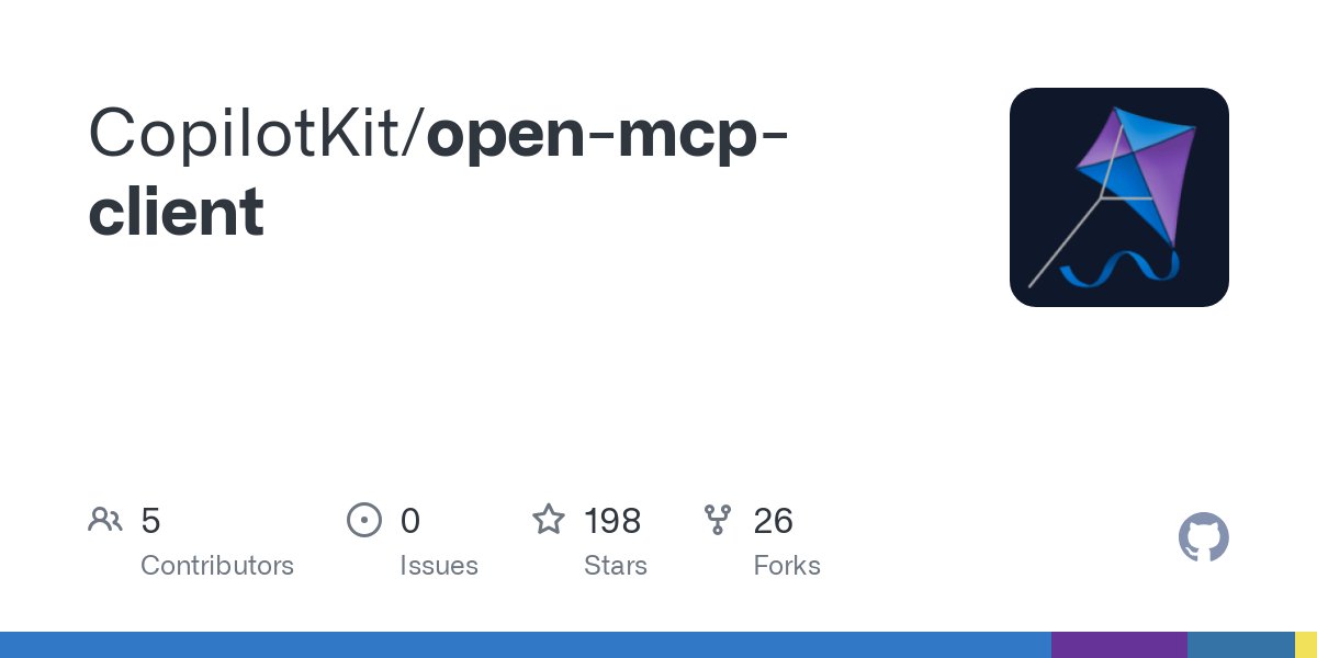 Open MCP Client:只需一个URL,即可在应用中与MCP服务器交互(图1) Open MCP Client.jpg