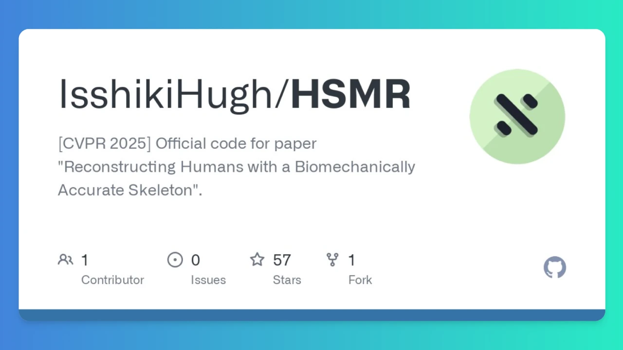 HSMR:从单张图像重建人体3D骨架和网格模型的新方法