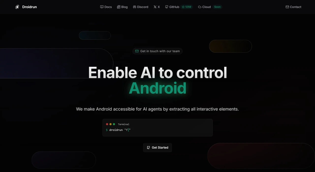 DroidRun(图1) DroidRun:可通过简单的自然语言命令来控制Android设备.webp