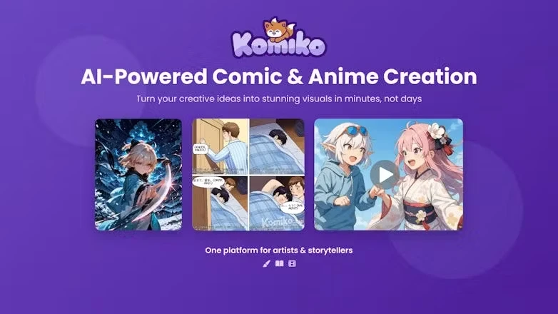 Komiko:艺术、动漫及漫画的一体化AI平台 Komiko:艺术、动漫及漫画的一体化AI平台.webp
