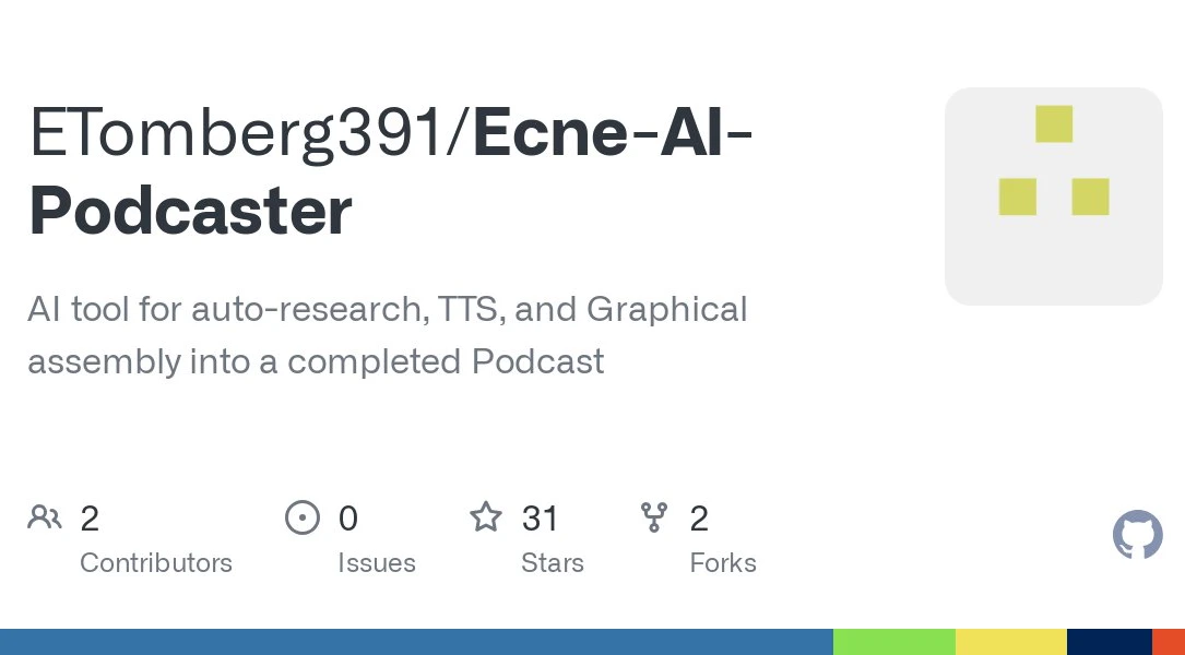 Ecne AI Podcaster​​：一款通过关键词就可自动化生成播客的AI工具