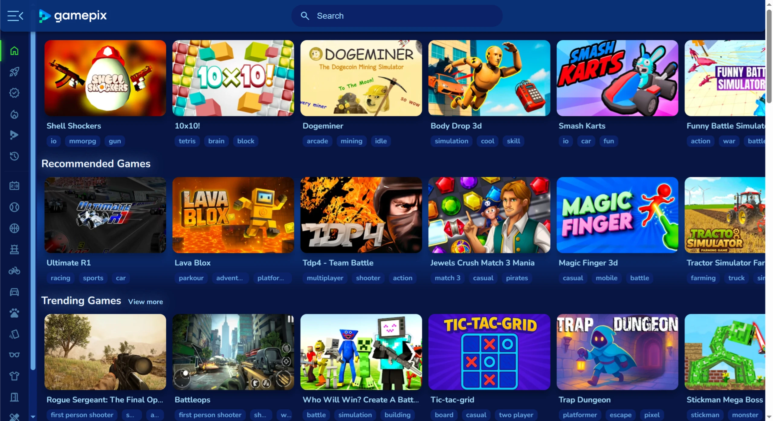 GamePix(图1) GamePix:全球领先的HTML5和WebGL游戏分发平台