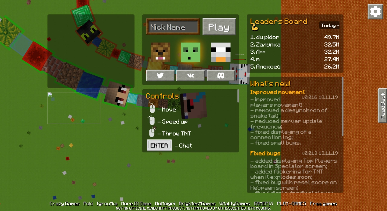 Slithercraft.io(图1) Slithercraft.io