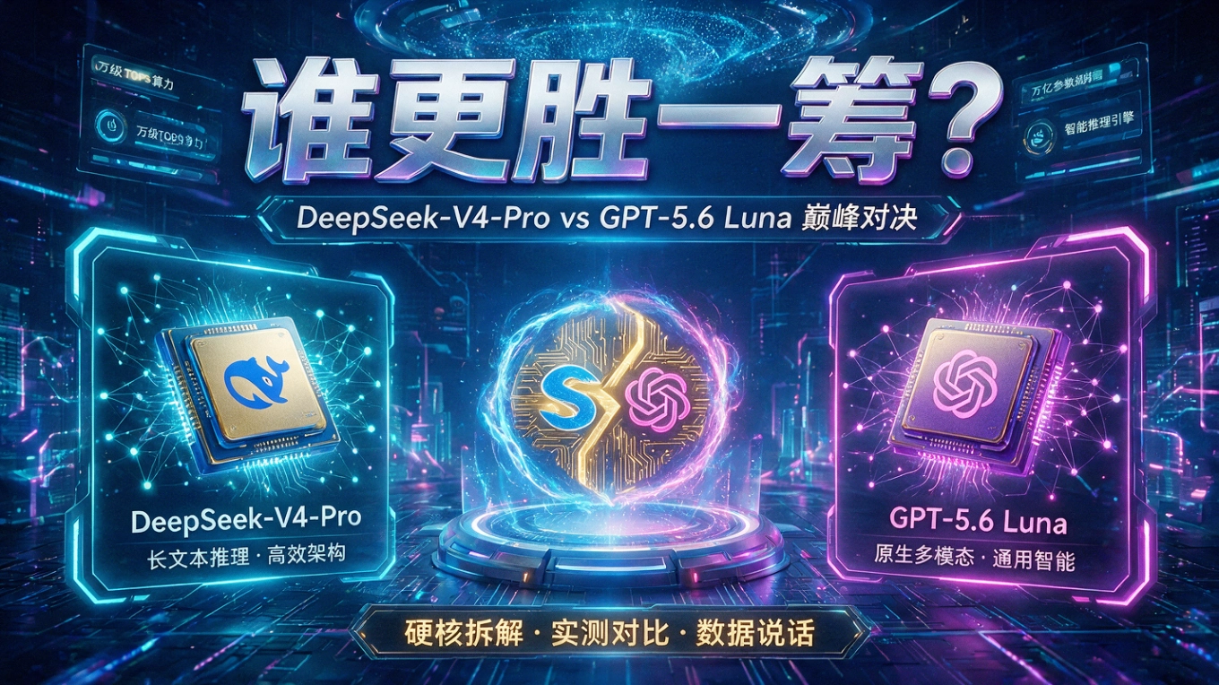 DeepSeek-V4-Pro vs GPT-5.6 Luna：谁更胜一筹？